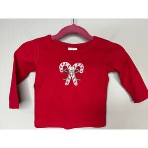 Hanna Andersson NEW Candy Cane Shirt Size 60 cm/3-6 Mon. Long Sleeves Christmas